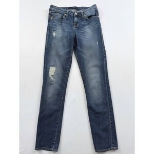 Rock Republic Distressed Denim Jeans Slim Fit Medium‎ Wash Size 8